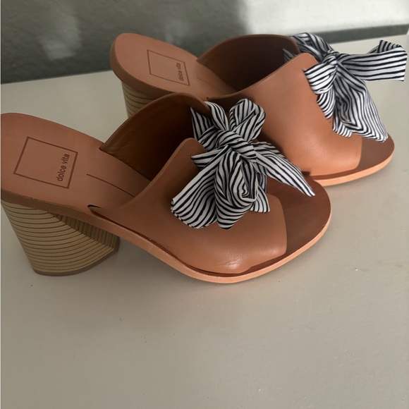 DOLCE VITA Amber Leather Heeled Sandal SZ 7.5 BRAND NEW - Picture 9 of 14